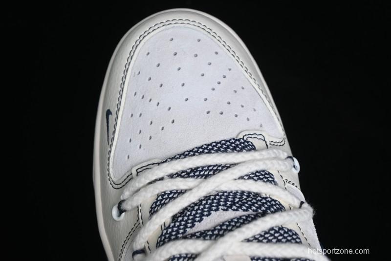 Nike SB Dunk Low Stone Island Anniversary Edition Customized Low-Top Casual Skate Shoes - YX5066-201