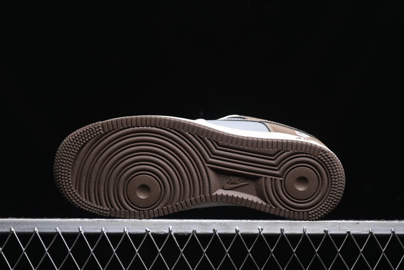 Nike Air Force 1 '07 Low Bape Collaboration - Beige Grey Brown Low Top Casual Sneakers BB6566-210