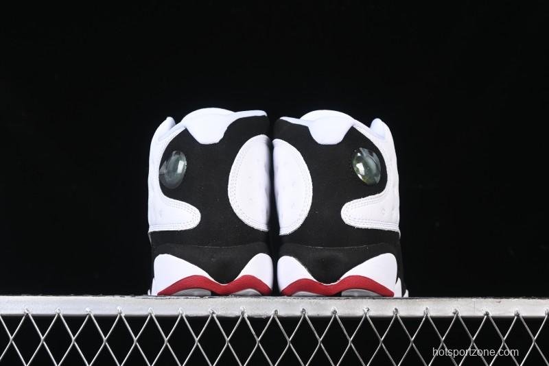 Nike Air Jordan 13 Retro Basketball Shoes in Black/White - 414571-104