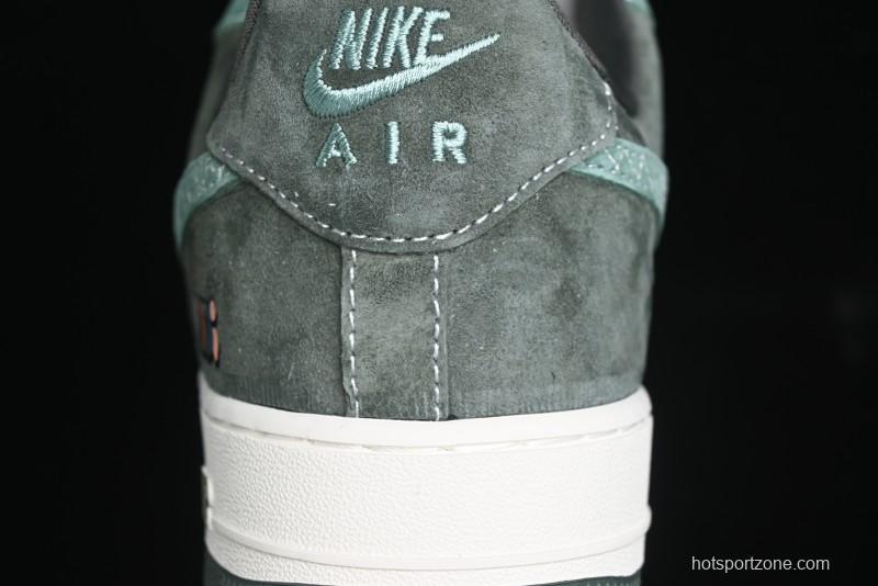 Nike Air Force 1 '07 Low Gucci Collaboration Jade Green Flywire Low-Top Casual Sneakers - KK1988-026