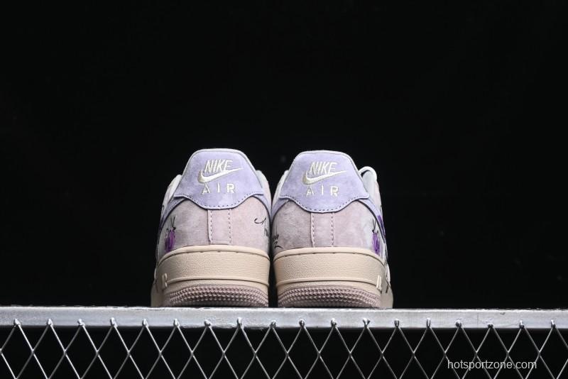 Nike Air Force 1 '07 Low Purple Taro Demon Casual Sneakers - ZB2121-301