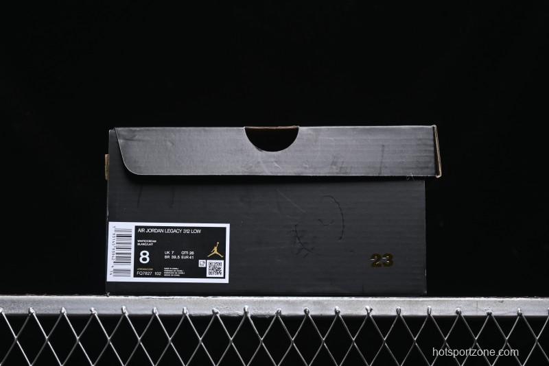 Nike Air Jordan Legacy 312 Low Sneakers with Velcro Strap and Triple Fusion Design - FQ7827-102