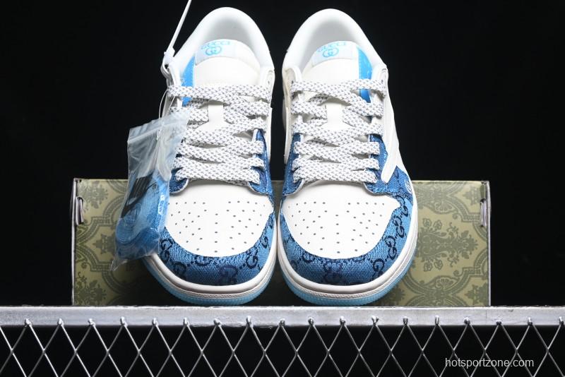 Nike Travis Scott x Fragment Design x Air Jordan 1 Low OG SP AJ1 Retro Sneakers - XZ1658-001