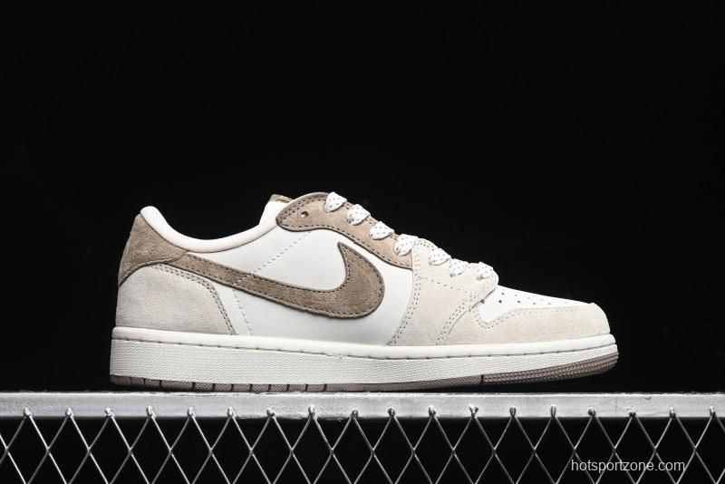 Nike Travis Scott x Fragment Design x Air Jordan 1 Low OG SP AJ1 Retro Sneakers - AG3702-801