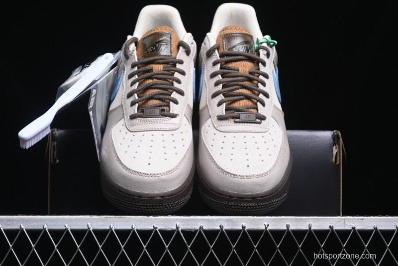 Nike Air Force 1 '07 Low Casual Sneakers with Full-Length Air Cushion - HQ3458-142
