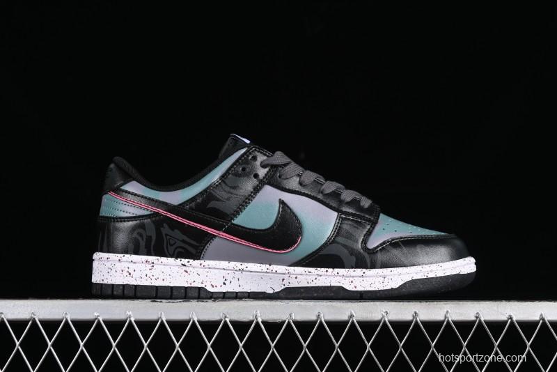 Nike Dunk Low Panda Prank Universe Exploration - Black Purple SB Strap Low Top Casual Skate Shoes - DV0831-002