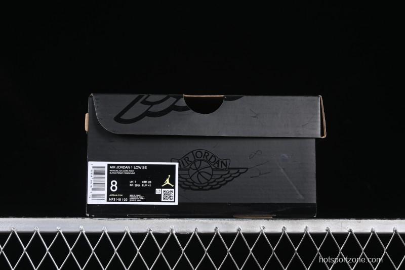 Nike Air Jordan 1 Low AJ1 White University Red Casual Sneakers - HF3148-102