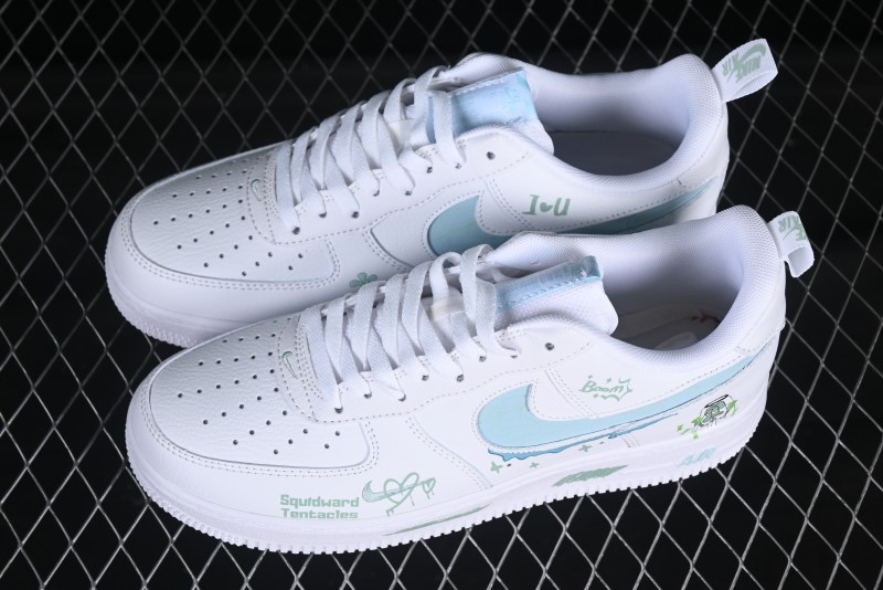 Nike Air Force 1'07 Low "Octopus Brother" SpongeBob Comic Series Squidward Middle East Casual Sneakers - FB8971-060