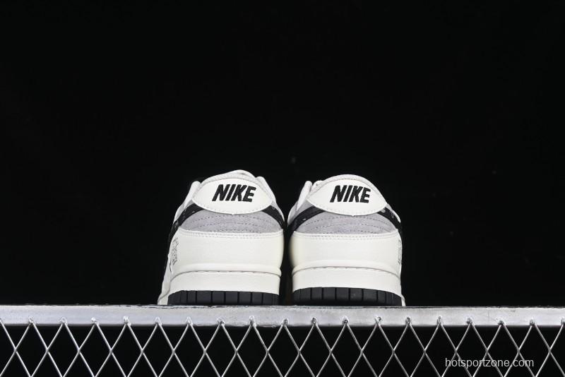Nike SB Dunk Low Stussy Anniversary Custom Low-Top Casual Skate Shoes - DJ2024-055