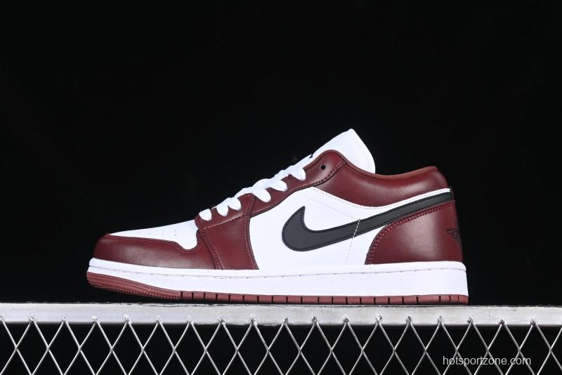 Nike Air Jordan 1 Low AJ1 White University Red Casual Sneakers - HF3148-102