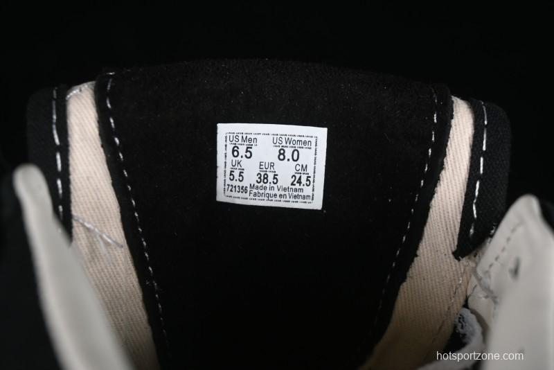 Vans HommeGirls x Vans Sk8-Mid Fashion Casual Mid-Top Canvas Sneakers with Bold Side Stripes - VN000NBNCJK