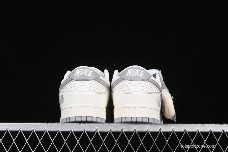 Nike SB Dunk Low The North Face Collaboration Anniversary High-End Custom Low-Top Casual Skate Shoes - BB7518-015