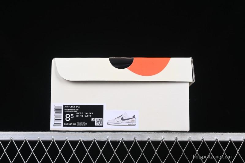 Nike Air Force 1 '07 Low Gucci Collaboration Classic Pattern Low-Top Casual Sneakers - CH6336-516