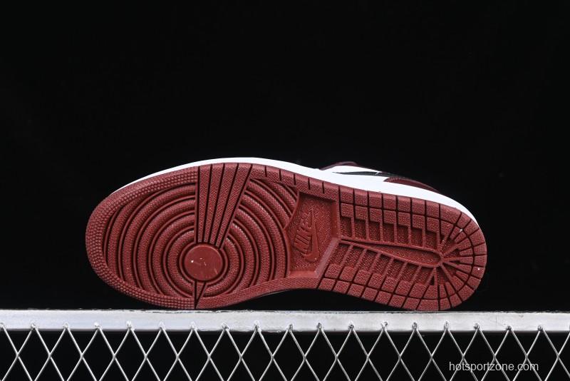 Nike Air Jordan 1 Low AJ1 Retro Lifestyle Sneakers in White and University Red - HF3148-102