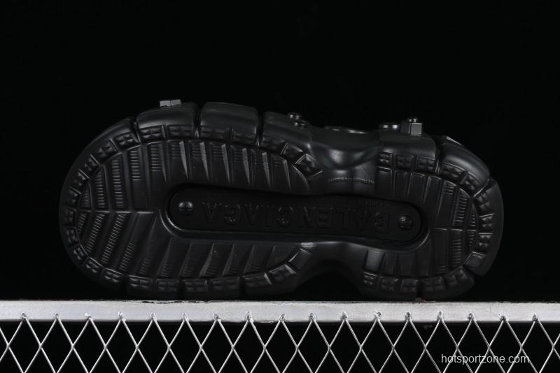 Balenciaga Hardcrocs Slide EVA Round-Toe Ultra Thick Sole Clog Sandals - W1S8N1010