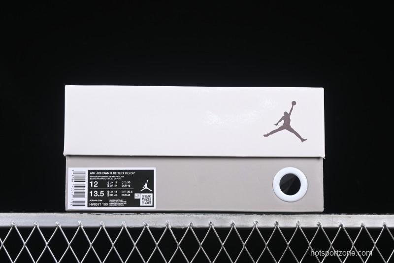 Nike Air Jordan 3 Retro OG SP "Diffused Blue" Basketball Shoes - HV8571-100