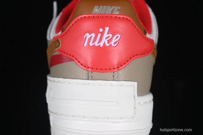 Nike Air Force 1 Shadow Lightweight Elevated Low-Top Casual Sneakers - HQ3400-030