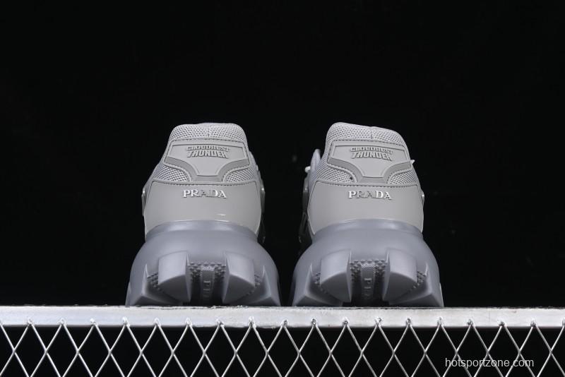 Prada Cloudbust Air Thunder Lifestyle Low-Top Sneakers with Anti-Slip and Wear-Resistant Design - 2EG293