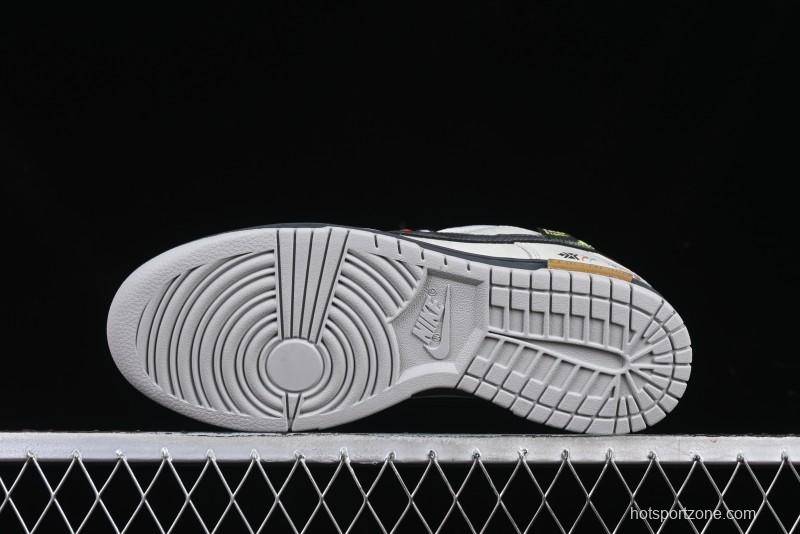 Nike Dunk Retro Low Grey Fog Panda Prank Mountain Theme Casual Sneakers - DD1391-103