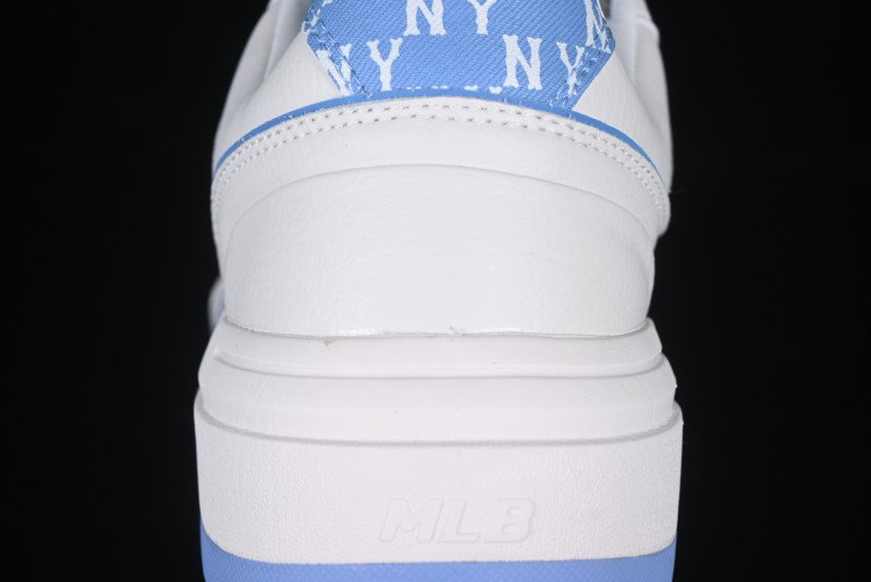New York Yankees MLB Chunky Liner Denim Monogram Lightweight Elevated Platform Casual Sneakers - 3ASXD025N50BLS