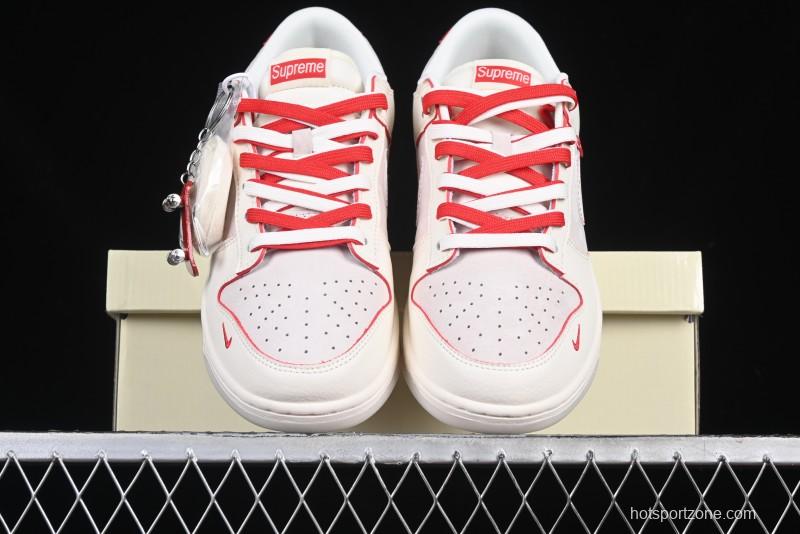 Nike SB Dunk Low Supreme Collaboration Anniversary Custom Low-Top Casual Sneakers - DM6868-033