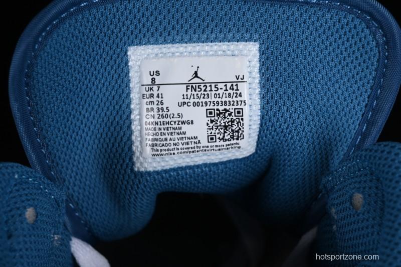 Nike Air Jordan 1 Mid Industrial Blue Basketball Shoes with Air Cushion - FN5215-141