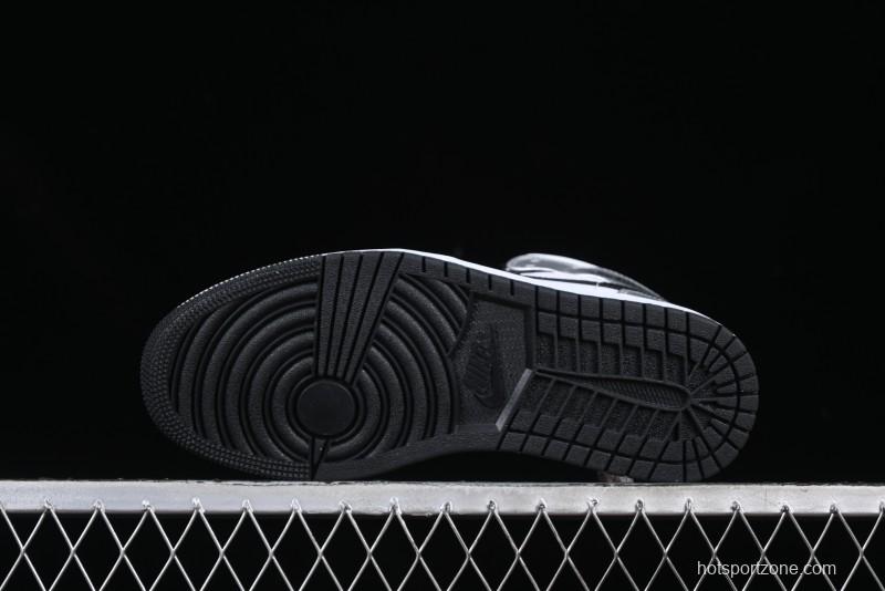 Nike Air Jordan 1 Mid AJ1 Basketball Shoes in Black White Silver - DQ8423-103