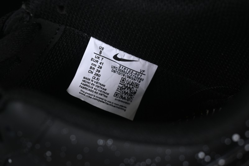 Nike Air Force 1 '07 Low Casual Sneakers with Black Splatter Design - ZH0316-046