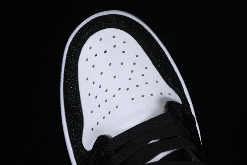 Nike Air Jordan 1 Low Golf AJ1 Golf Shoes with Laser Leather Black Double Hook - FZ4159-100