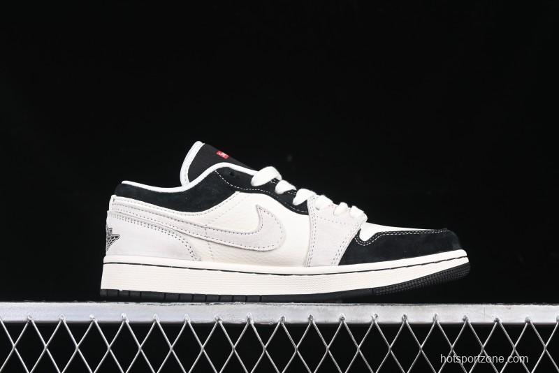 Nike Air Jordan 1 Low Supreme Collaboration Spider Custom High-End Retro Basketball Shoes - XS6086-007