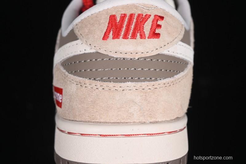 Nike SB Dunk Low Supreme Year of the Snake Limited Edition Anniversary Custom Casual Skate Shoes - AG3702-851