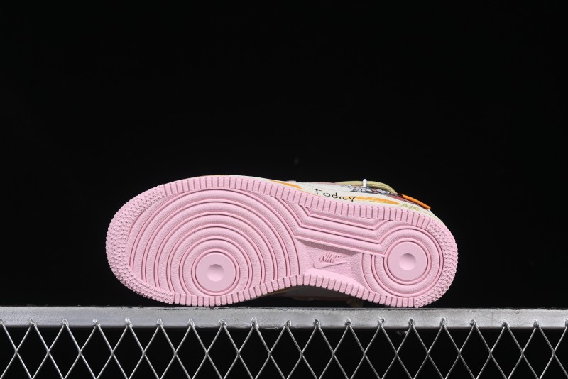 Nike Air Force 1 '07 Low Bugs Bunny Custom Casual Sneakers - BD7700-666