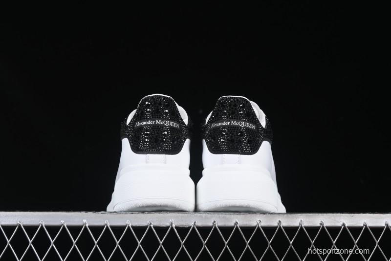 Alexander McQueen Oversized Sneakers with Black Suede Heel Detail - D.E5