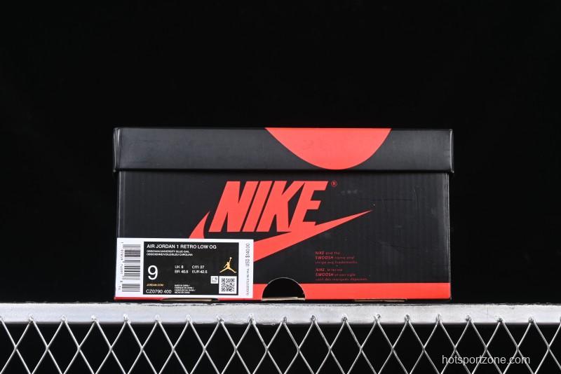 Nike Air Jordan 1 Low OG Obsidian AJ1 Low-top Lifestyle Basketball Shoes - CZ0790-400