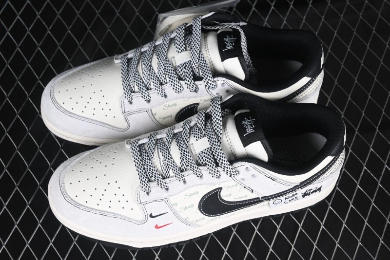 Nike SB Dunk Low Supreme Collaboration Anniversary Custom Low-Top Casual Sneakers - YX5066-220