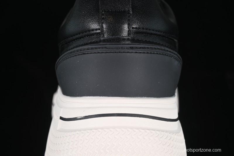 Shoot Brand Replay Black Plum Retro Comfort Leather Anti-Slip Platform Low-Top Casual Sneakers - AJD4