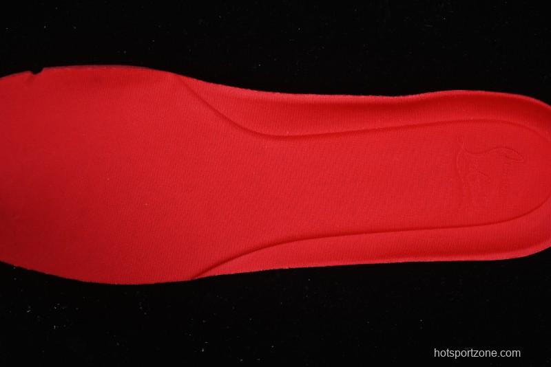 Christian Louboutin Funnyto Flat French Luxury Brand Green Color Block Low Top Sneakers - X.D4