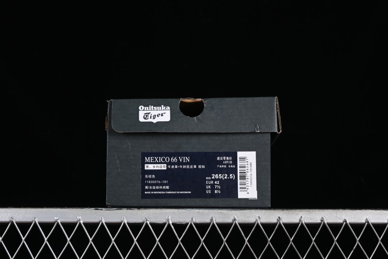 Onitsuka Tiger Mexico 66 Low-Top Leather Casual Running Shoes - 1183C076-101