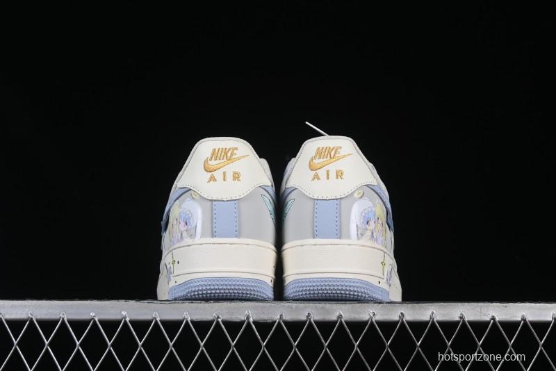 Nike Air Force 1'07 Low "Cherub" Anime Hand-Painted Doodle Low-Top Casual Sneakers - DB3301-711