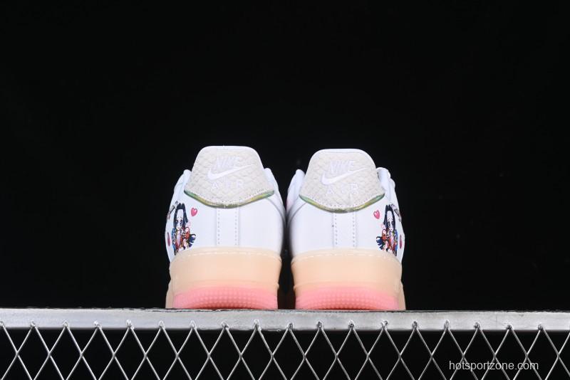 Nike Air Force 1 '07 Low Empress Snake Princess One Piece Boa Hancock Casual Sneakers - FZ5741-119