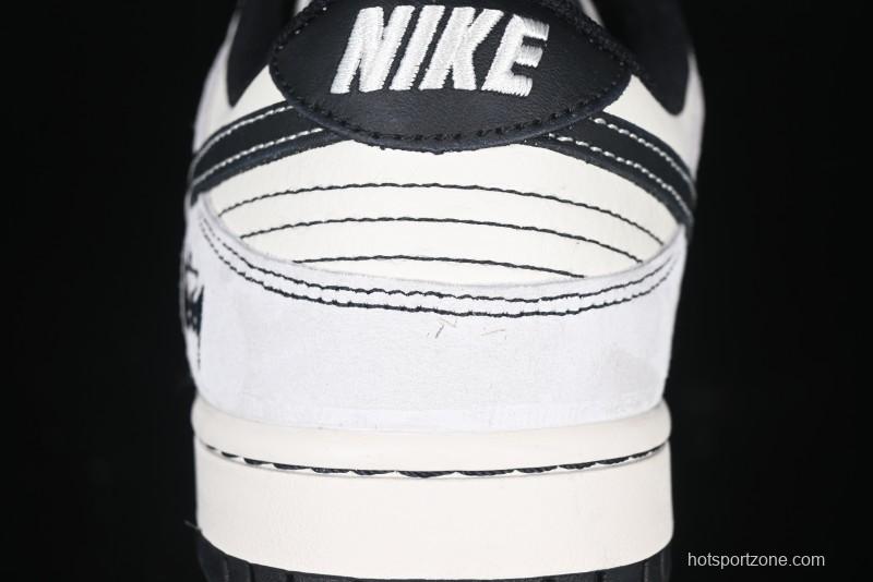 Nike SB Dunk Low Supreme Collaboration Anniversary Custom Low-Top Casual Sneakers - YX5066-220