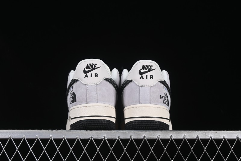 Nike Air Force 1 '07 Low The North Face Collaboration Beige Grey Carbon Black Swoosh Low-Top Casual Sneakers - XZ6188-916