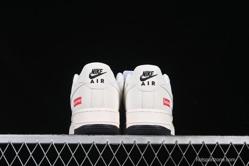 Nike Air Force 1 '07 Low Supreme Collaboration Casual Sneakers with Dual-Color Sole - XZ6188-017