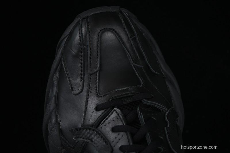 Balenciaga Monday Leather Round Toe Lace-Up Low-Top Casual Shoes - WDTSC1000