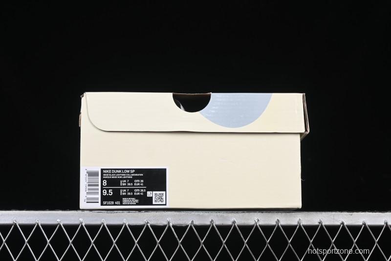 Nike SB Dunk Low Lightning Collaboration Black Swoosh Anniversary Custom Low-Top Skate Shoes - SF1029-401