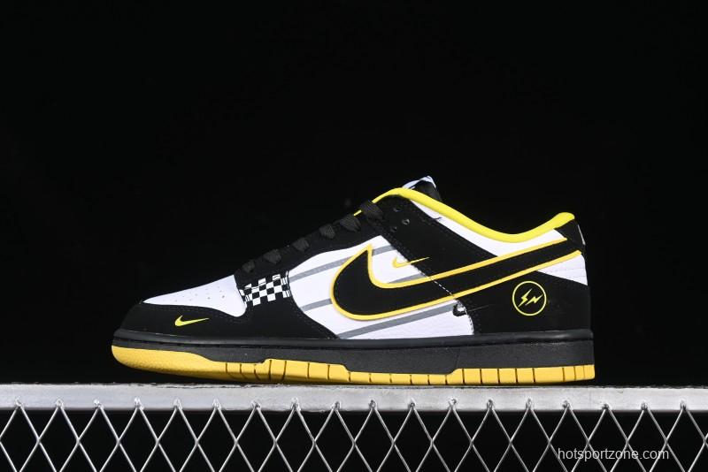 Nike SB Dunk Low Lightning Collaboration Racing Black Hook Anniversary Custom Low-Top Casual Skate Shoes - KK1333-026