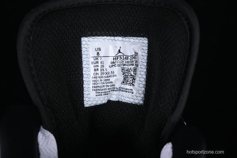 Nike Air Jordan 1 Low Retro Casual Sneakers with Black Swoosh - HF3148-106