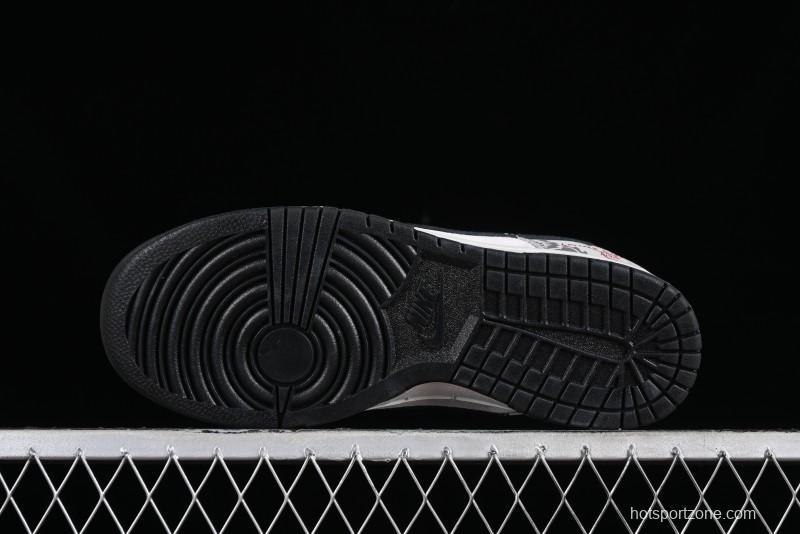 Nike SB Dunk Low Chinese New Year Limited Edition - Gray Dragon Anniversary High-End Custom Low-Top Casual Skate Shoes - XP3802-330