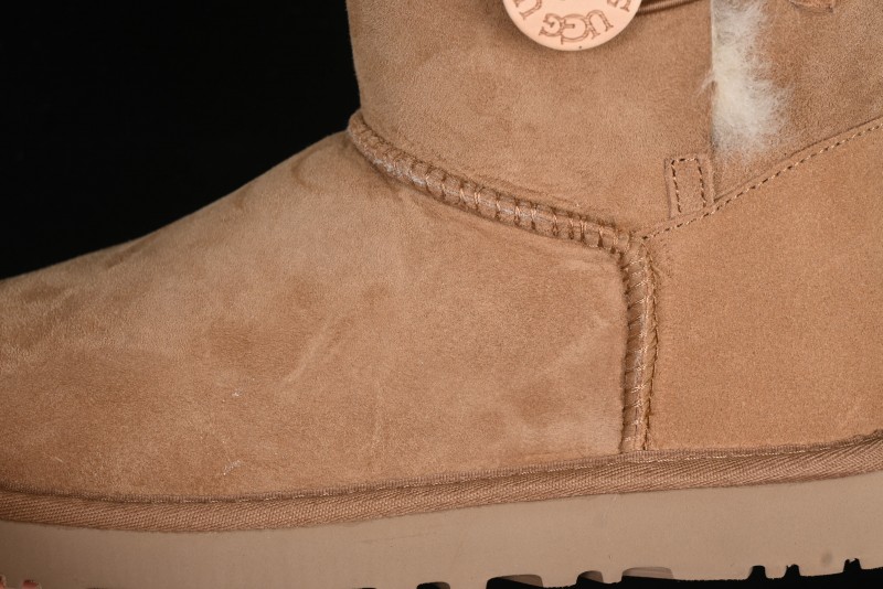 UGG Official Classic Button Sheepskin Snow Boots - 1016226 Chestnut