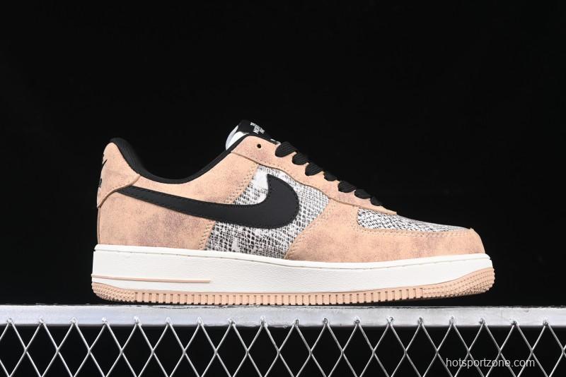 Nike Air Force 1'07 Low The North Face Collaboration - Mesh Brown Low-Top Casual Sneakers - KK1988-031